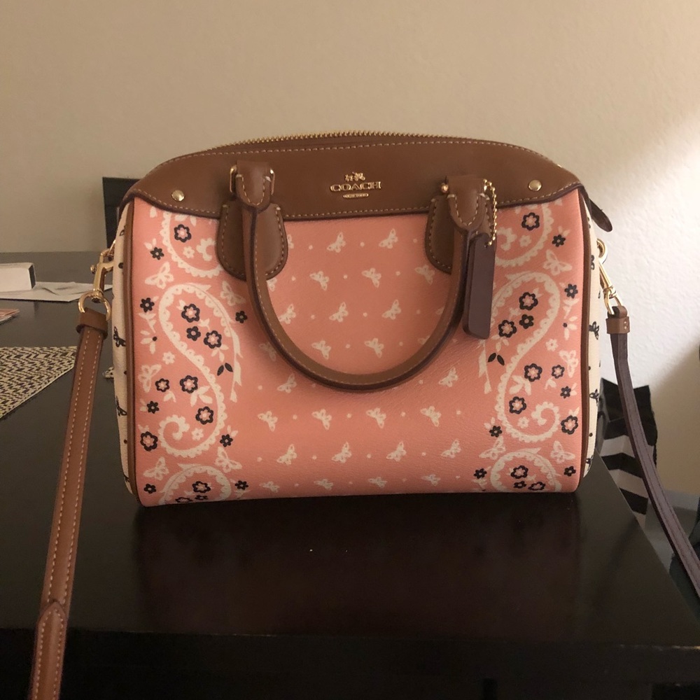 Coach Mini Bennett Satchel (Butterfly Bandana)